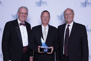 Terry Weaver receiving Outstanding Green Small Business Award